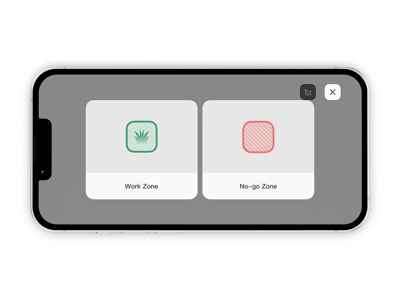 Manage Muiti-zones and no-go zones robot tagliaerba fr4000